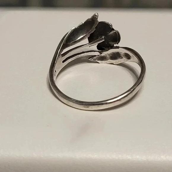 Sterling Boma 🌹Rose🌹 Ring 7.5 - Picture 3 of 5